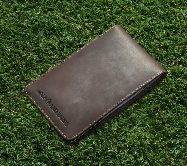 Funda marrón para libros de medidas Golf and Yards